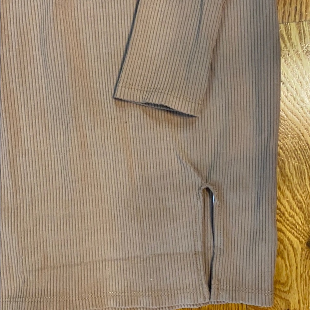 Ribbed long sleeve turtleneck dress - Picture 4 of 5
